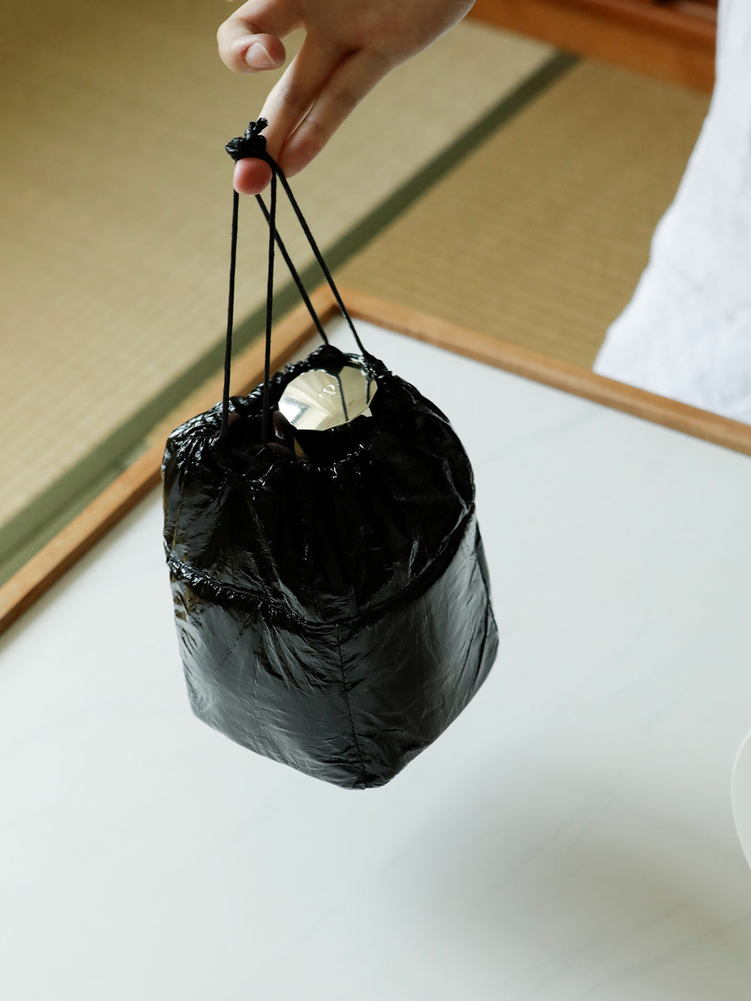 Square Drawstring Tyvek Makeup Bag